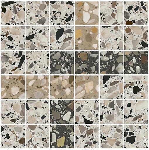 Декор Kerama Marazzi Бричиола 2 мозаичный лаппатированный 300x300 фото 1