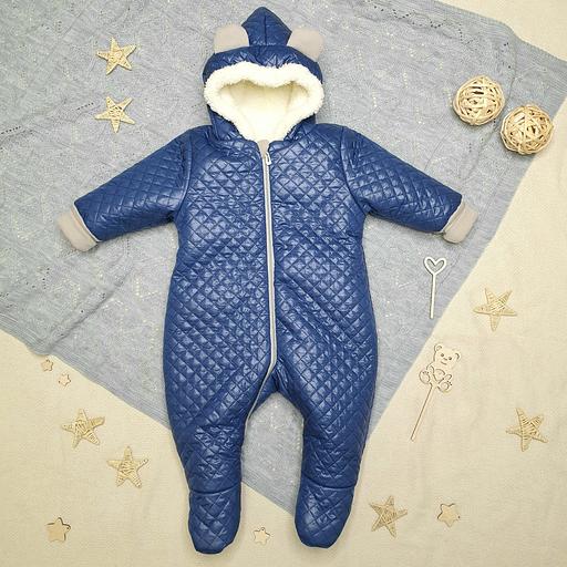 № 11-410 Комбинезон детский прогулочный "Еврозима", бежевый, ОПТ фото 2