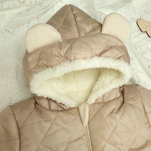 № 11-410 Комбинезон детский прогулочный "Еврозима", бежевый, ОПТ фото 4