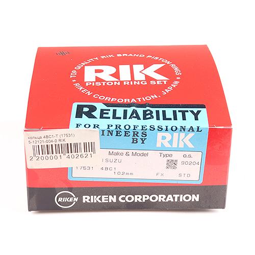 Кольца поршневые 4BC1-T (17531) Riken фото 1