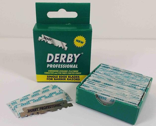 Лезвия для бритья односторонние Derby Professional опт фото 2