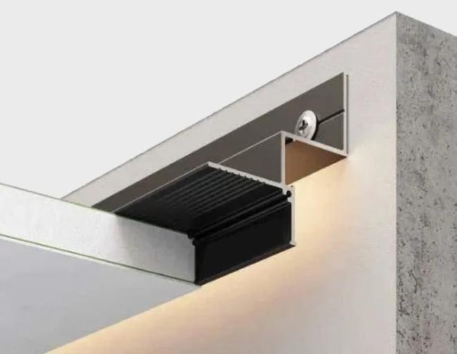 Профиль теневой для гипсокартона с местом для подсветки и без фото 1