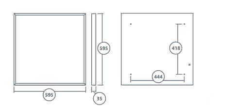 Светильник светодиодный Faros FG 595 44W 5000K Prism опт фото 4