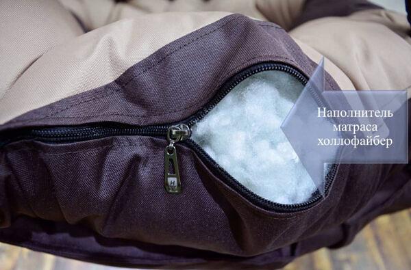 Подвесной диван «Комфорт» коричневый и бежевый фото 5