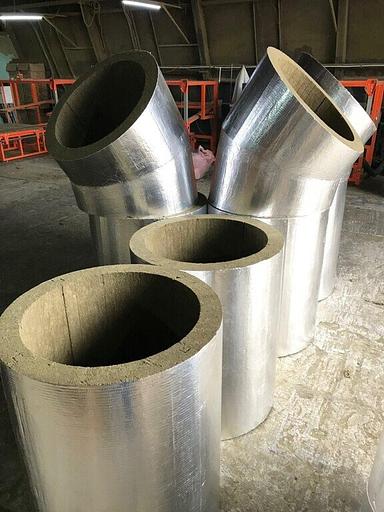 Цилиндры минераловатные 80/110 мм кашированные алюминиевой фольгой LINEWOOL фото 4