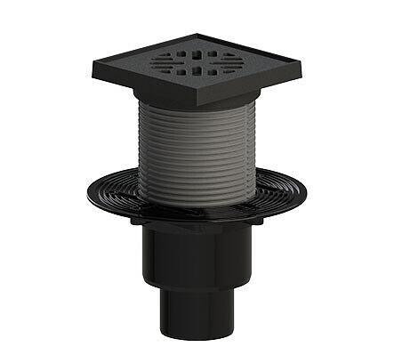 ТП-310PHsG Трап чугунный с подрамником вертикальный D50/75/110 регулируемый фото 1