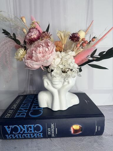 Букет из сухоцветов 23 см код 116551139 ОПТ фото 1