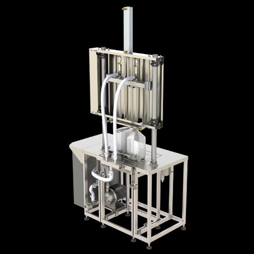 Полуавтомат розлива жидкостей в тару 0,5 – 10,0 л ПР-500В-МГ (весовой, 2 головы, с опусканием) фото 2