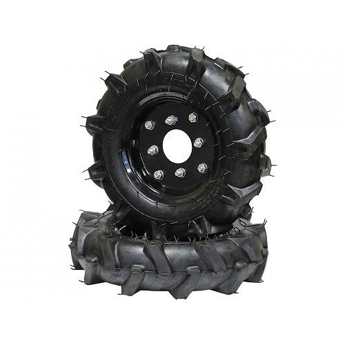 Колесо резиновое КВ-410 Елочка 4*10 фото 1