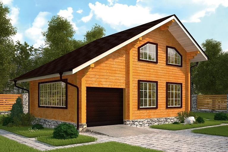Проект дома из бруса «Виндзор» фото 1