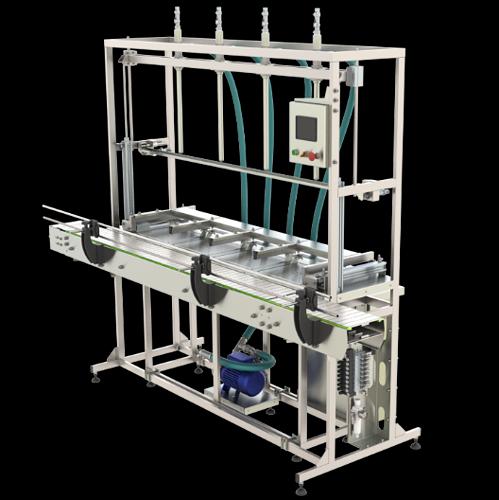 Полуавтомат розлива жидкостей в тару 5,0 – 20,0 л ПР-500В-МГ (весовой, 4 головы, с опусканием, со смещением) фото 2