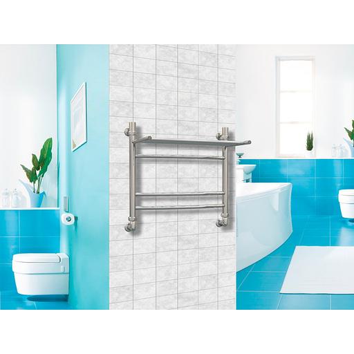 Полотенцесушитель водяной Роснерж Дуга L104110 50x60 с полкой групповой фото 3