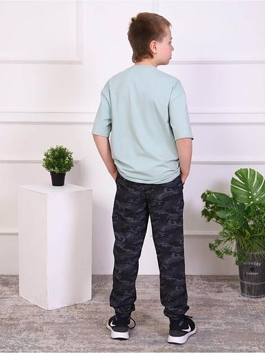 Джоггеры «Милитари» серый опт фото 4