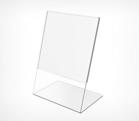 Ценникодержатель из акрила L-образный ACR-PRICER А4 вертикальный фото 1