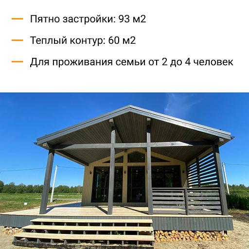 Строительство каркасного дома по проекту «Оля» фото 2