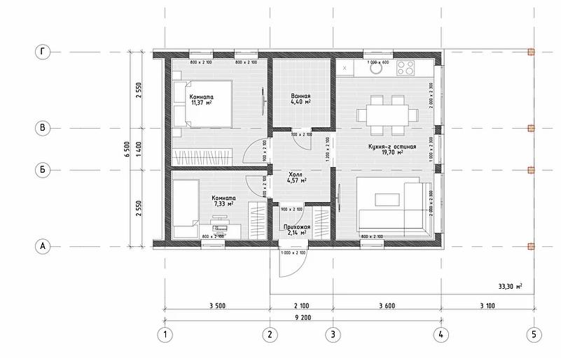 Строительство каркасного дома по проекту «Оля» фото 5