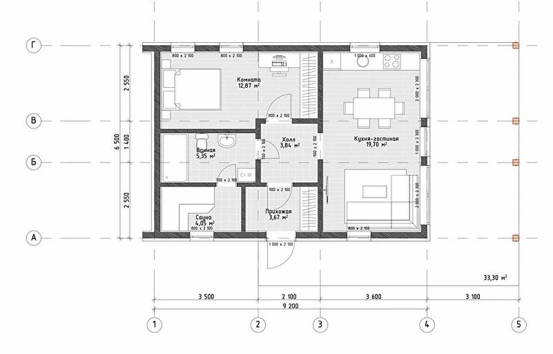 Строительство каркасного дома по проекту «Оля» фото 10