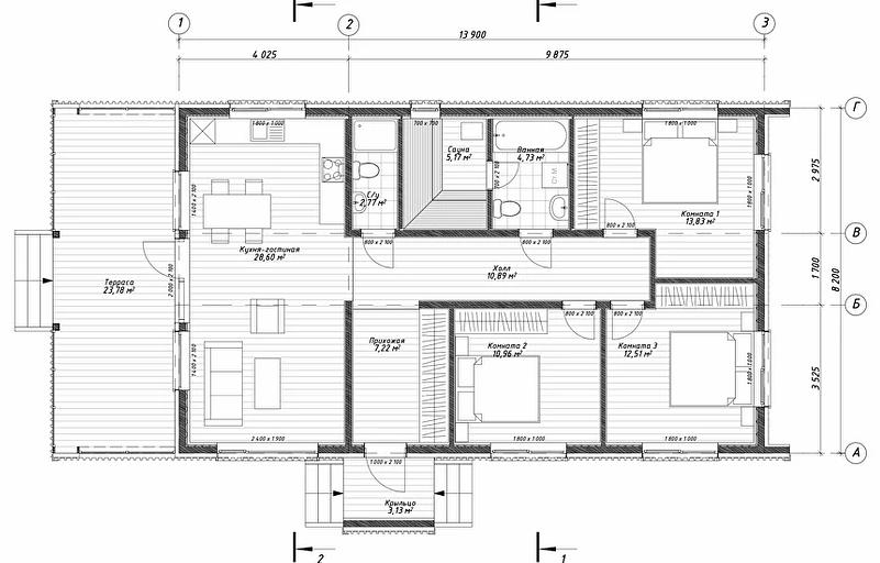 Строительство каркасного дома по проекту «Даша» фото 7