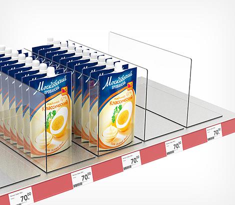 Разделитель пластиковый высотой 200 мм L-образный 350 мм повышенной прочности фото 1