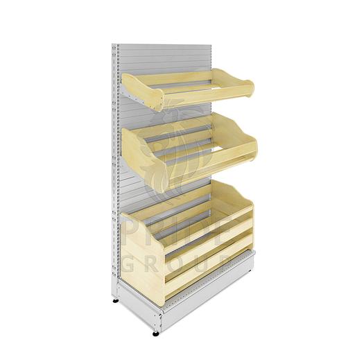 Стеллаж хлебный 1250 1250x500x1900 3 лотка фото 1