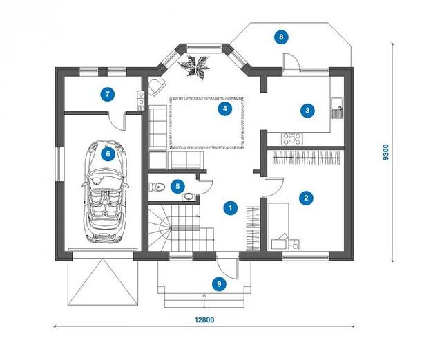 Проект каркасного дома «КД-154-12» под ключ фото 2
