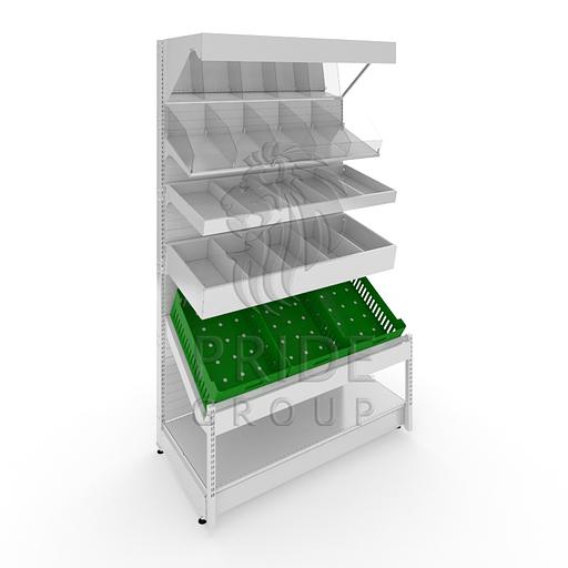 Стеллаж фруктово-овощной 1000х600х2250 фото 1