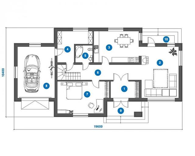 Проект каркасного дома «КД-224-20» под ключ фото 3