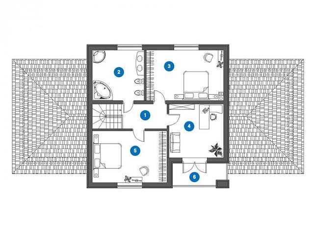 Проект каркасного дома «КД-224-20» под ключ фото 4