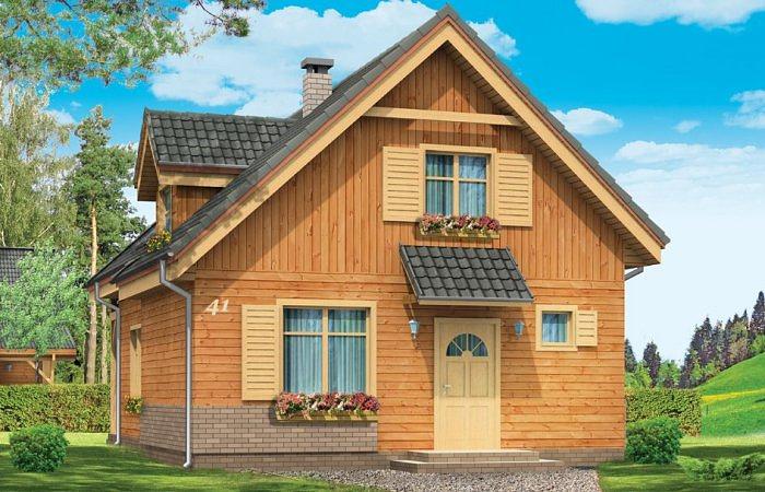 Проект каркасного дома «КД-830-17» под ключ фото 1