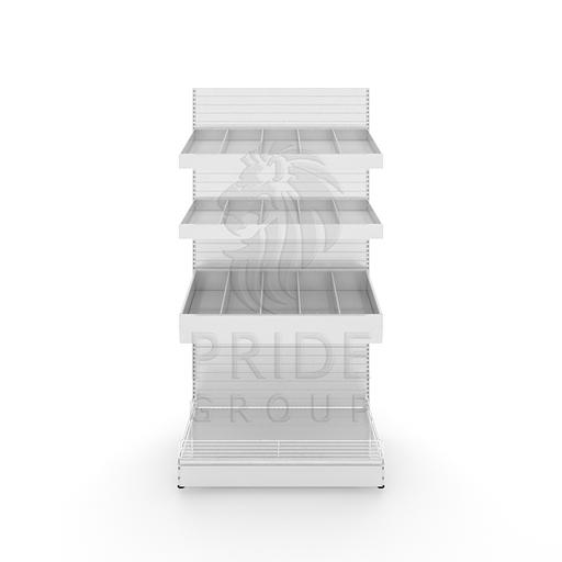 Стеллаж кондитерский 1000x500x1900 3 лотка фото 1