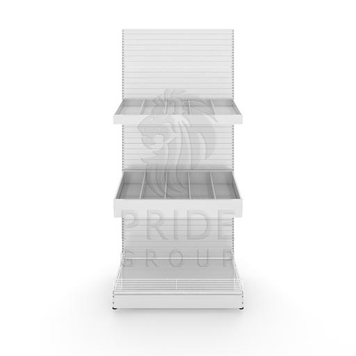 Стеллаж кондитерский 1330x500x2250 2 лотка фото 1