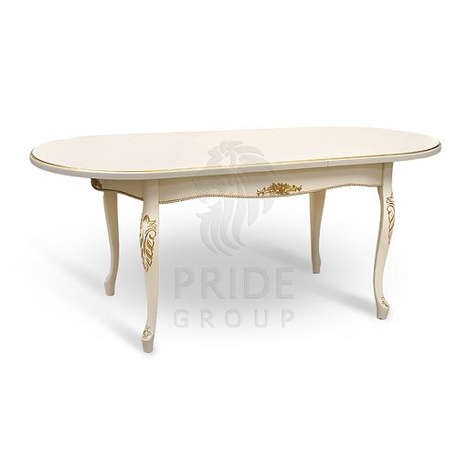 Стол раздвижной овальный с узором 1200*800*770 фото 1