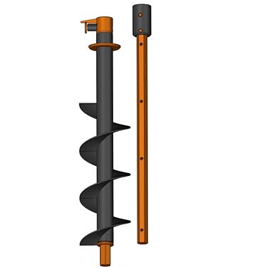 Телескопический шнек 1800-3000 мм фото 1