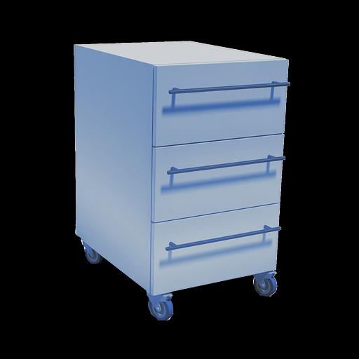 Тумба подкатная из меламина с ящиками Спектромарт ТПМЯ фото 1