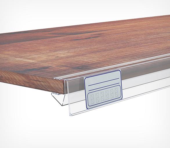 Ценникодержатель для деревянных полок ANT39 длина 1200 мм фото 1