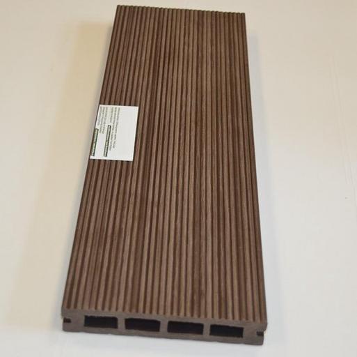 Террасная доска гудек узкий вельвет, широкий вельвет венге 150x25 мм фото 2