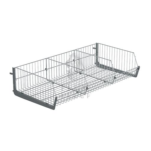 Корзина сетчатая навесная 1000х600 мм h 300 мм RAL фото 1