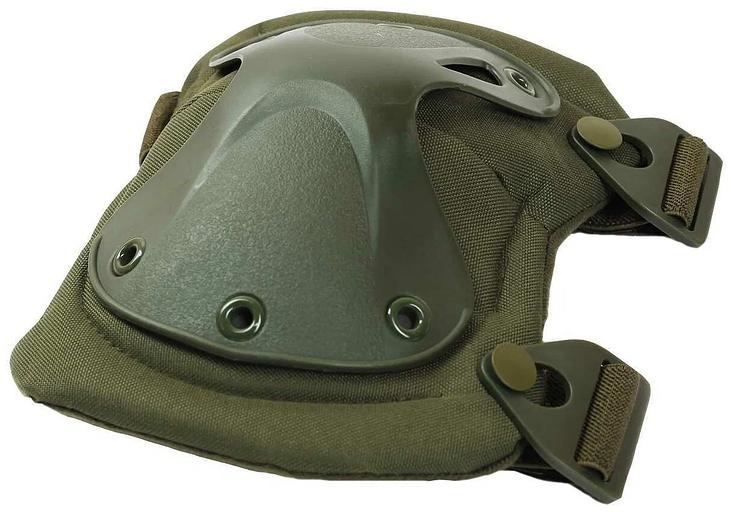 Тактические наколенники и налокотники комплект «Х-форма» зелёные опт фото 4