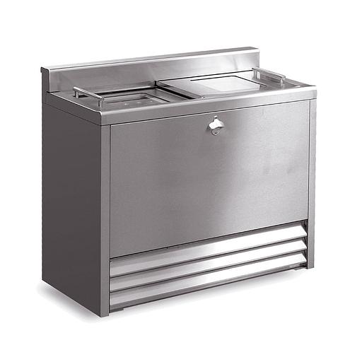 Шкаф барный Lincat IMC BM100 F73/103/SS со стеклянной крышкой фото 1