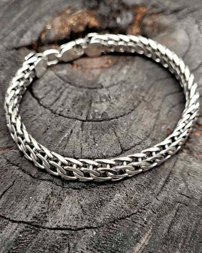 Серебряный мужской ювелирный браслет 925 фото 5