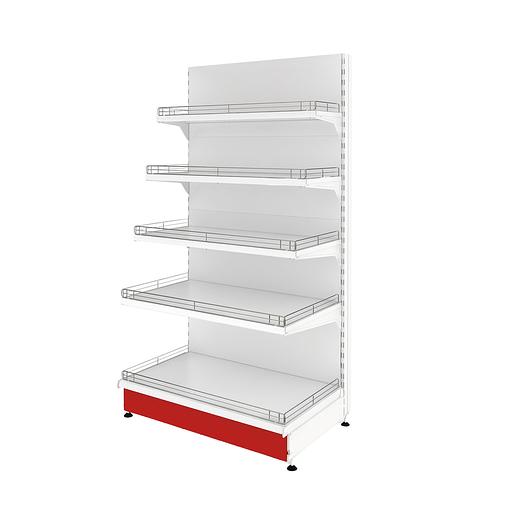 Стеллаж торговый пристенный Купец 1000x500x1800 5 полок фото 1