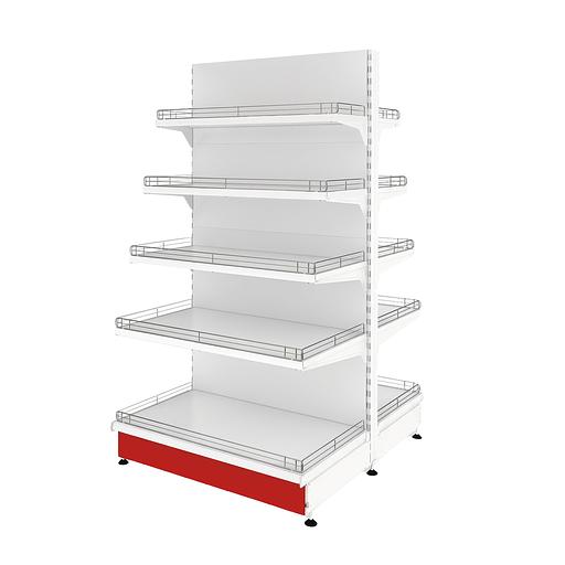 Стеллаж островной торговый Купец 1000x500x1800 5 полок фото 1