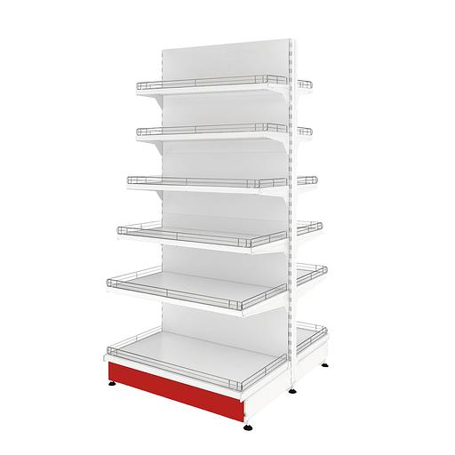 Стеллаж островной торговый Купец 1000x500x2600 6 полок фото 1