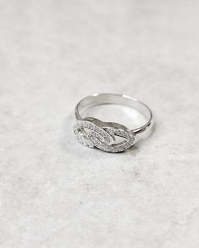 Серебряное кольцо с фианитами 925 фото 3