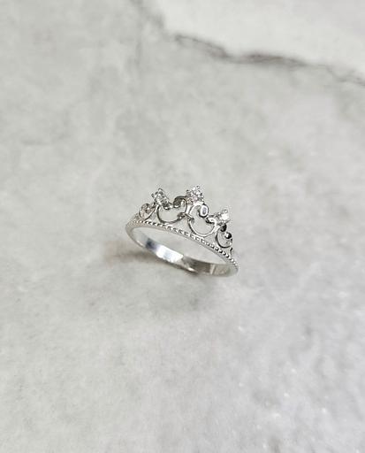Серебряное женское кольцо в виде короны 925 фото 1