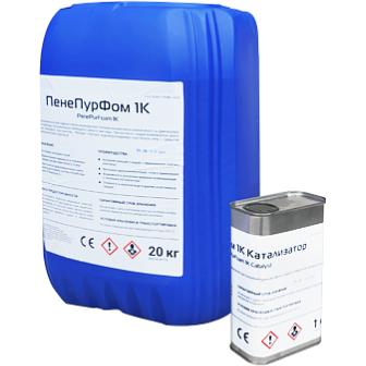 Однокомпонентная гидроактивная инъекционная полиуретановая смола «PenePurFoam 1К» 20 кг опт фото 1