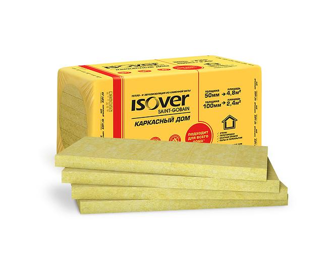Базальтовые плиты ИЗОВЕР «Каркасный дом» 1000х600х100 мм фото 1