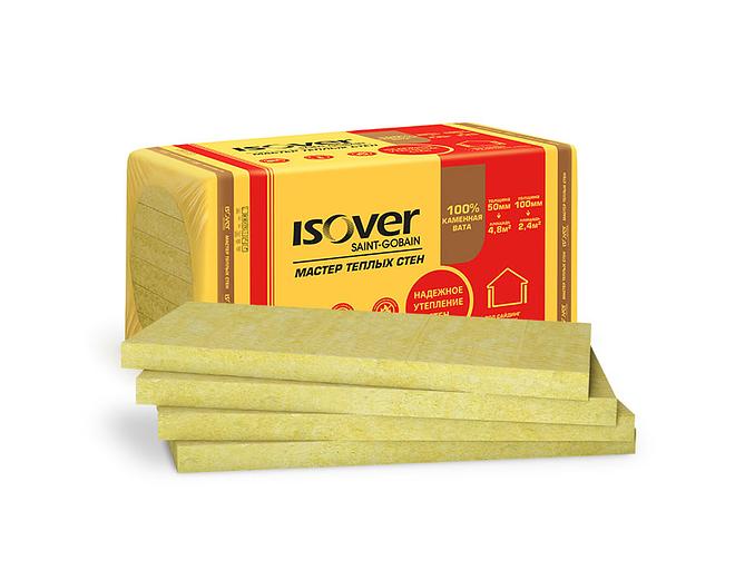 Базальтовые плиты ИЗОВЕР «Мастер Теплых Стен» 1000х600х50 мм фото 1
