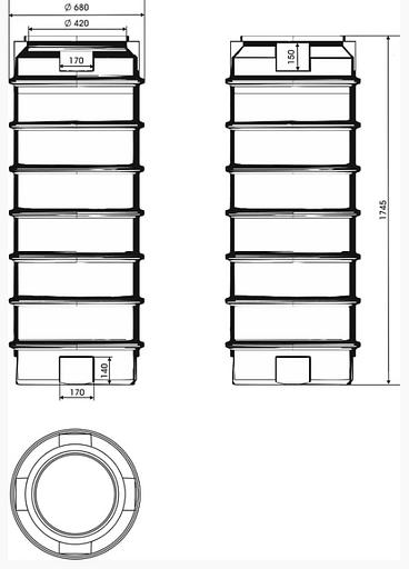Ёмкость вертикальная 500 л фото 2