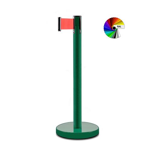 Столбик крашенный BSLW с лентой 5 метров h80 мм фото 1